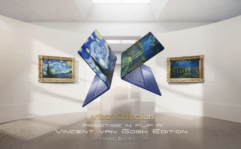 MSI Prestige 14 Flip AI+ Vincent van Gogh Edition